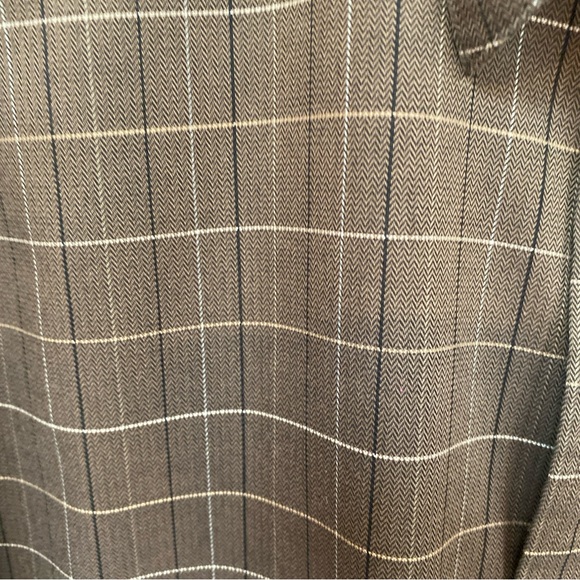 Haggar Mens Plaid Long Sleeve Button Down Shirt - Picture 4 of 5